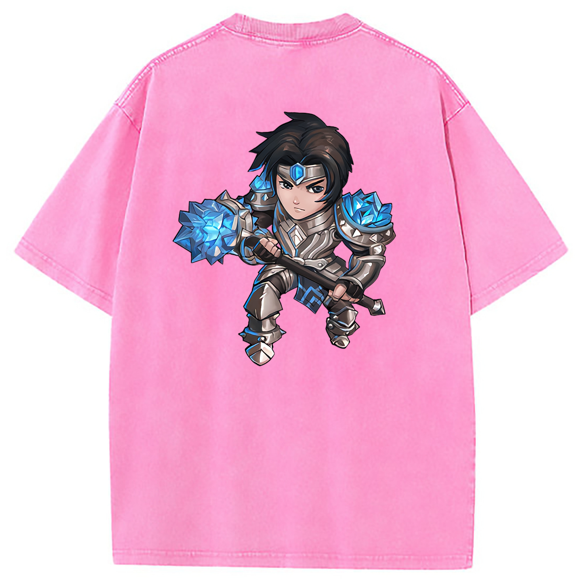 （画像用） リーグ・オブ・レジェンド League of Legends LOL 綿100% ヴィンテージ風 半袖Tシャツ（背面プリント）